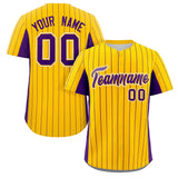 Custom Stripe Baseball Jersey Design Full Button Stitched/Printed Name Number Baseball Casual Shirt