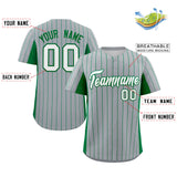 Custom Stripe Baseball Jersey Design Full Button Stitched/Printed Name Number Casual Jersey