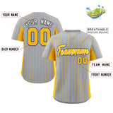 Custom Stripe Baseball Jersey Design Full Button Stitched/Printed Name Number Casual Jersey