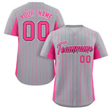 Custom Stripe Baseball Jersey Design Full Button Stitched/Printed Name Number Casual Jersey