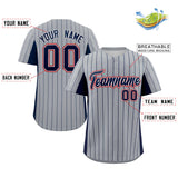Custom Stripe Baseball Jersey Design Full Button Stitched/Printed Name Number Casual Jersey