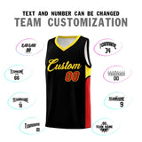 Custom Black White Side U-shaped Patttern Double Side Sports Uniform Basketball Jersey