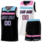 Fans-Made | Custom White Red Black-Light Blue Double Side Sets Basketball Uniform-Arizona Driven ¡§C Available for Reorder