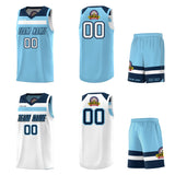 Fans-Made | Custom White Red Black-Light Blue Double Side Sets Basketball Uniform-Arizona Driven ¡§C Available for Reorder