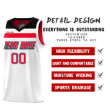 Fans-Made | Custom White Red Black-Light Blue Double Side Sets Basketball Uniform-Arizona Driven ¡§C Available for Reorder
