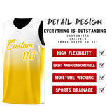 Fans-Made | Custom Black/White Yellow Gradient Fashion Double Side Sports Uniform Basketball Jersey ¨C Available for Reorder