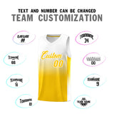Fans-Made | Custom White Yellow Gradient Fashion Sets Sports Uniform Basketball Jersey ¨C Available for Reorder