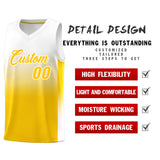Fans-Made | Custom White Yellow Gradient Fashion Sets Sports Uniform Basketball Jersey ¨C Available for Reorder