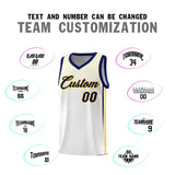 Custom White Personalized Honeycomb Pattern Sports Uniform Basketball Jersey