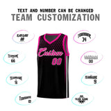 Custom Black Personalized Honeycomb Pattern Sports Uniform Basketball Jersey
