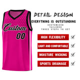 Custom Pink Personalized Honeycomb Pattern Sports Uniform Basketball Jersey