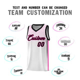 Custom White Personalized Honeycomb Pattern Sports Uniform Basketball Jersey