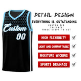 Custom Black Personalized Honeycomb Pattern Sports Uniform Basketball Jersey