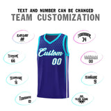 Custom Royal Personalized Honeycomb Pattern Sports Uniform Basketball Jersey