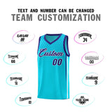 Custom Powder Blue Personalized Honeycomb Pattern Sports Uniform Basketball Jersey