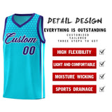Custom Powder Blue Personalized Honeycomb Pattern Sports Uniform Basketball Jersey