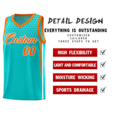 Custom Sky Blue Personalized Honeycomb Pattern Sports Uniform Basketball Jersey