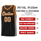 Custom Black Personalized Honeycomb Pattern Sports Uniform Basketball Jersey