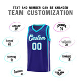 Custom Royal Personalized Honeycomb Pattern Sports Uniform Basketball Jersey