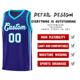 Custom Royal Personalized Honeycomb Pattern Sports Uniform Basketball Jersey