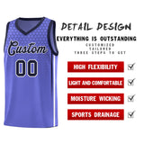 Custom Purple Personalized Honeycomb Pattern Sports Uniform Basketball Jersey