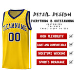 Custom Gold Personalized Honeycomb Pattern Sports Uniform Basketball Jersey