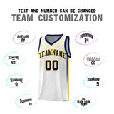 Custom White Personalized Honeycomb Pattern Sports Uniform Basketball Jersey