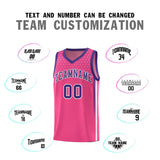 Custom Pink Personalized Honeycomb Pattern Sports Uniform Basketball Jersey