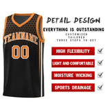 Custom Black Personalized Honeycomb Pattern Sports Uniform Basketball Jersey