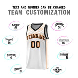 Custom White Personalized Honeycomb Pattern Sports Uniform Basketball Jersey
