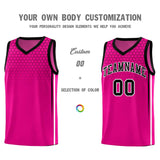 Custom Pink Personalized Honeycomb Pattern Sports Uniform Basketball Jersey
