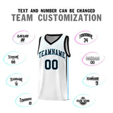 Custom White Personalized Honeycomb Pattern Sports Uniform Basketball Jersey