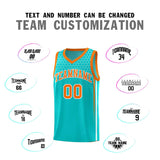 Custom Sky Blue Personalized Honeycomb Pattern Sports Uniform Basketball Jersey