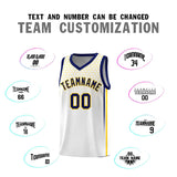 Custom White Personalized Honeycomb Pattern Sports Uniform Basketball Jersey