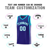 Custom Royal Personalized Honeycomb Pattern Sports Uniform Basketball Jersey