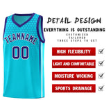 Custom Powder Blue Personalized Honeycomb Pattern Sports Uniform Basketball Jersey