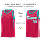 Custom Red Personalized Honeycomb Pattern Sports Uniform Basketball Jersey