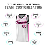 Custom White Personalized Honeycomb Pattern Sports Uniform Basketball Jersey