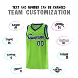 Custom Green Personalized Honeycomb Pattern Sports Uniform Basketball Jersey