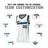 Custom White Personalized Honeycomb Pattern Sports Uniform Basketball Jersey