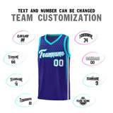 Custom Royal Personalized Honeycomb Pattern Sports Uniform Basketball Jersey