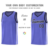 Custom Purple Personalized Honeycomb Pattern Sports Uniform Basketball Jersey