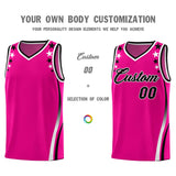 Custom Red Shoulders Star Pattern Side Color Block Sports Uniform Basketball Jersey