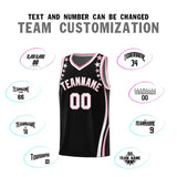 Custom Black Shoulders Star Pattern Side Color Block Sports Uniform Basketball Jersey