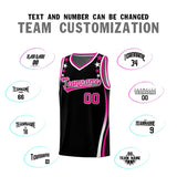 Custom Black Shoulders Star Pattern Side Color Block Sports Uniform Basketball Jersey