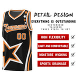 Custom Black Shoulder Stars Graffiti Pattern Sets Basketball Jersey