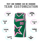 Custom Kelly Green Shoulder Stars Graffiti Pattern Sets Basketball Jersey