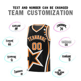Custom Black Shoulder Stars Graffiti Pattern Sets Basketball Jersey