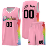 Custom Orange Denver Nuggets Rainbow Side Sports Uniform Basketball Jersey