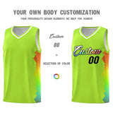 Custom Green Denver Nuggets Rainbow Side Sports Uniform Basketball Jersey